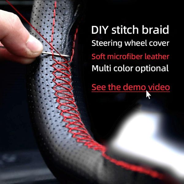 steering wheel covers universal leather car stitch cover diy sewing braid on wrap needles and thread handle auto accessories
steering wheel covers universal leather car stitch cover diy sewing braid on wrap needles and thread handle auto accessories