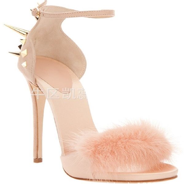 sandals summer style rivet stiletto high heel banquet sandals custom runway catwalk super large size women's shoes, Black
sandals summer style rivet stiletto high heel banquet sandals custom runway catwalk super large size women's shoes, Black