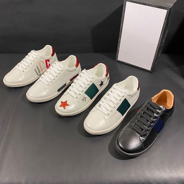 designer shoes men women sneakers chaussures leather trainers embroidery stripes sneaker walking sports shoe size 35-47, Black
designer shoes men women sneakers chaussures leather trainers embroidery stripes sneaker walking sports shoe size 35-47, Black