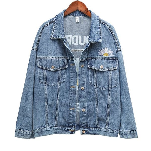 women's trench coats 2021 autumn denim jacket women embroidery slingle breasted loose spring coat female black casual overcoat 0u4, Tan;black
women's trench coats 2021 autumn denim jacket women embroidery slingle breasted loose spring coat female black casual overcoat 0u4, Tan;black
