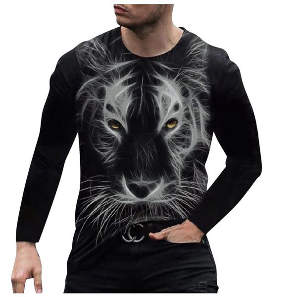men's t-shirts summer hip-hop t-shirt men/women print 3d lion t shirt harajuku long sleeve mens clothes 2021 pullover, White;black
men's t-shirts summer hip-hop t-shirt men/women print 3d lion t shirt harajuku long sleeve mens clothes 2021 pullover, White;black