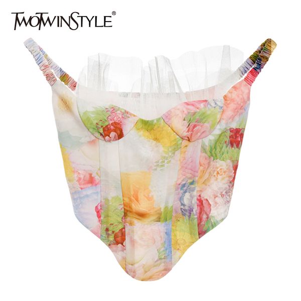 vinage print women vest square collar staghetti strap patchwork mesh ruffles hit color camis for female fashion 210524, White
vinage print women vest square collar staghetti strap patchwork mesh ruffles hit color camis for female fashion 210524, White