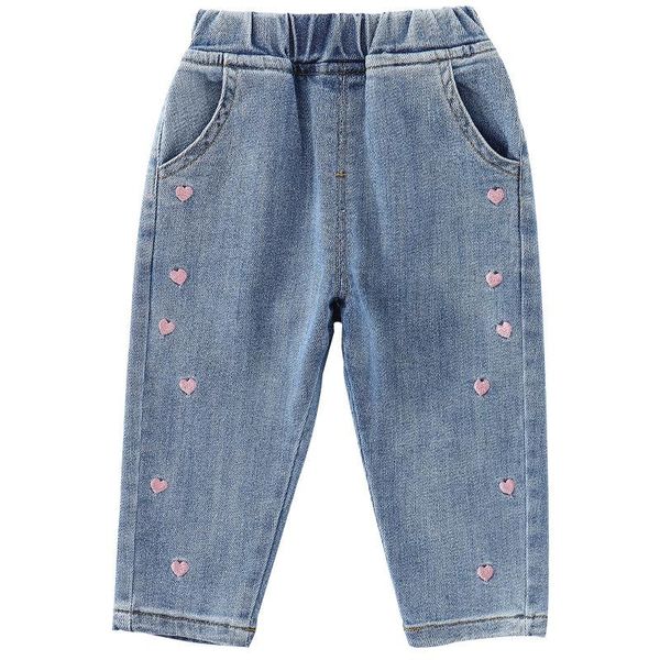 jeans baby girl fashion love casual children clothes kids pants 1-8 years old fall trousers, Blue
jeans baby girl fashion love casual children clothes kids pants 1-8 years old fall trousers, Blue