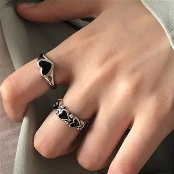 cluster rings exquisite 2pcs /set silver color heart-shaped temperament lady cocktail party index finger ring creative jewelry gifts, Golden;silver
cluster rings exquisite 2pcs /set silver color heart-shaped temperament lady cocktail party index finger ring creative jewelry gifts, Golden;silver