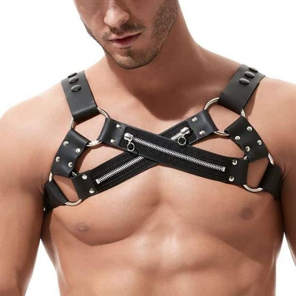 bras sets men's bondage nightclub wear leather belt vest shoulder strap body chest muscle waist, Red;black
bras sets men's bondage nightclub wear leather belt vest shoulder strap body chest muscle waist, Red;black