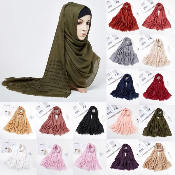 women solid striped sparkling long scarf muslim hijab wrap shawl headwear scarf comfortable breathable fashion scarf for women, Blue;gray
women solid striped sparkling long scarf muslim hijab wrap shawl headwear scarf comfortable breathable fashion scarf for women, Blue;gray