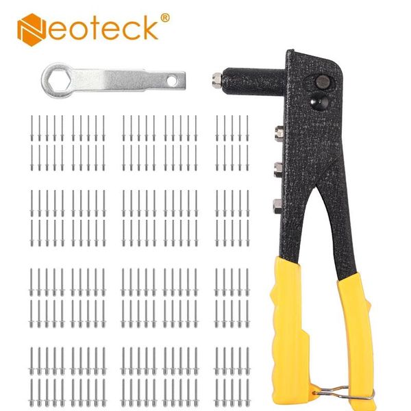 professional hand tool sets neoteck aluminum heavy duty rivet gun riveter with 200pc automatic 4 different sizes heads
professional hand tool sets neoteck aluminum heavy duty rivet gun riveter with 200pc automatic 4 different sizes heads