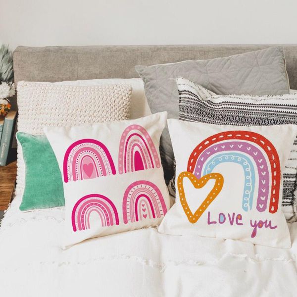 cushion/decorative pillow valentine rainbow print cushion cover lovers home sofa throw cases decor car bedroom pillowcase valentine's h
cushion/decorative pillow valentine rainbow print cushion cover lovers home sofa throw cases decor car bedroom pillowcase valentine's h