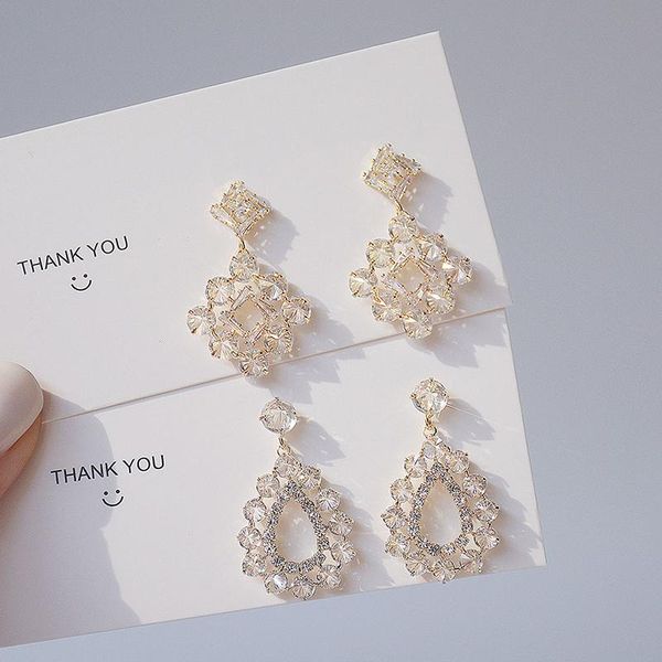 dangle & chandelier bunta gold color arrives korean style shining dazzing rhinestone earring for women transparent zircon stud earrings gift, Silver
dangle & chandelier bunta gold color arrives korean style shining dazzing rhinestone earring for women transparent zircon stud earrings gift, Silver