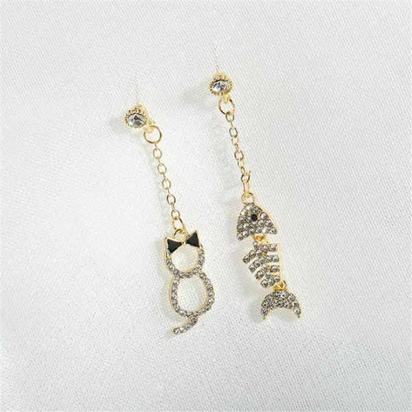 dangle & chandelier fashion fishbone stud earrings women long asymmetry of cat accessories, Silver
dangle & chandelier fashion fishbone stud earrings women long asymmetry of cat accessories, Silver