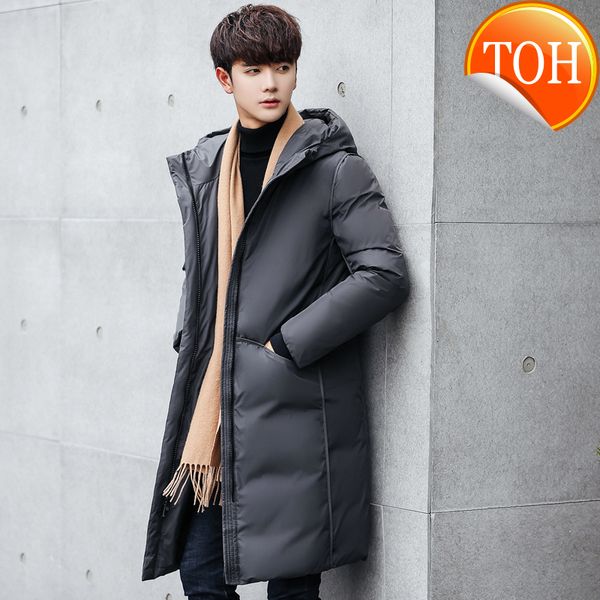 winter men overcoat hooded mid-long thinken men's down jackets apparel warm parka white duck outwear windbreaker clothing, Black
winter men overcoat hooded mid-long thinken men's down jackets apparel warm parka white duck outwear windbreaker clothing, Black