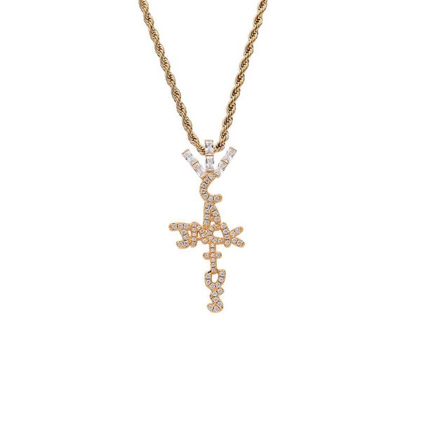 cross necklace letter on the pendants for men and women brass cz jewelry gift cn255 pendant necklaces, Silver
cross necklace letter on the pendants for men and women brass cz jewelry gift cn255 pendant necklaces, Silver