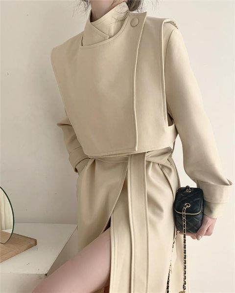 women's trench coats womentrench autumn 2021 windbreaker fashion temperament coat mid-length two-piece women, Tan;black
women's trench coats womentrench autumn 2021 windbreaker fashion temperament coat mid-length two-piece women, Tan;black