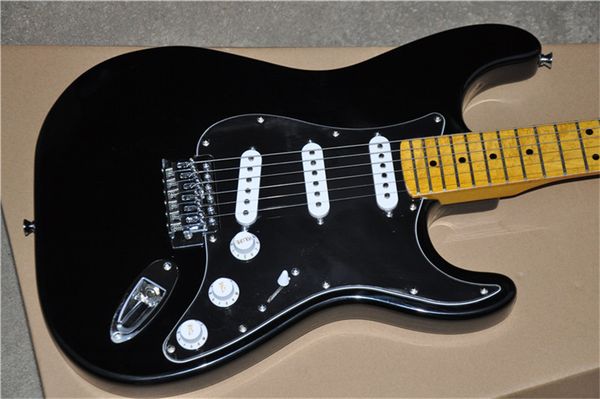 factory store black body pickguard yellow maple neck fretboard st 6 strings electric guitar guitarra
factory store black body pickguard yellow maple neck fretboard st 6 strings electric guitar guitarra