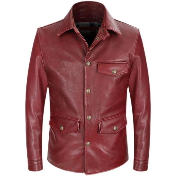 japanese vintage brake man genuine leather jacket real sheepskin mens coat single breasted slim red jackets men's, Black;brown
japanese vintage brake man genuine leather jacket real sheepskin mens coat single breasted slim red jackets men's, Black;brown