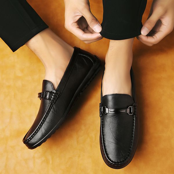 men luxurious shoes slip-on loafers comfortable mens moccasins shoes genuine leather business casual designer shoes men, Black
men luxurious shoes slip-on loafers comfortable mens moccasins shoes genuine leather business casual designer shoes men, Black