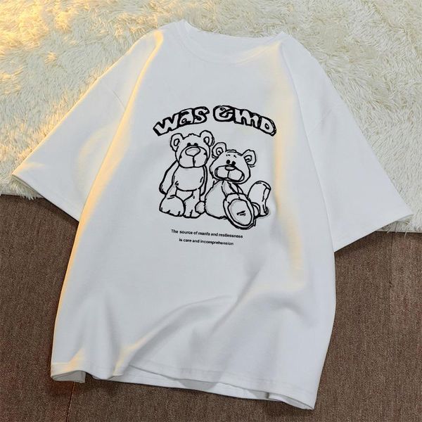 women's t-shirt limiguyue summer plus size women t shirt cute bear print korean lover harajuku short sleeve loose cotton tees k2014, White
women's t-shirt limiguyue summer plus size women t shirt cute bear print korean lover harajuku short sleeve loose cotton tees k2014, White