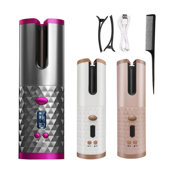 portable wireless automatic curling iron hair curler usb rechargeable for lcd display curly machine with 1 comb+2pc clips tools
portable wireless automatic curling iron hair curler usb rechargeable for lcd display curly machine with 1 comb+2pc clips tools