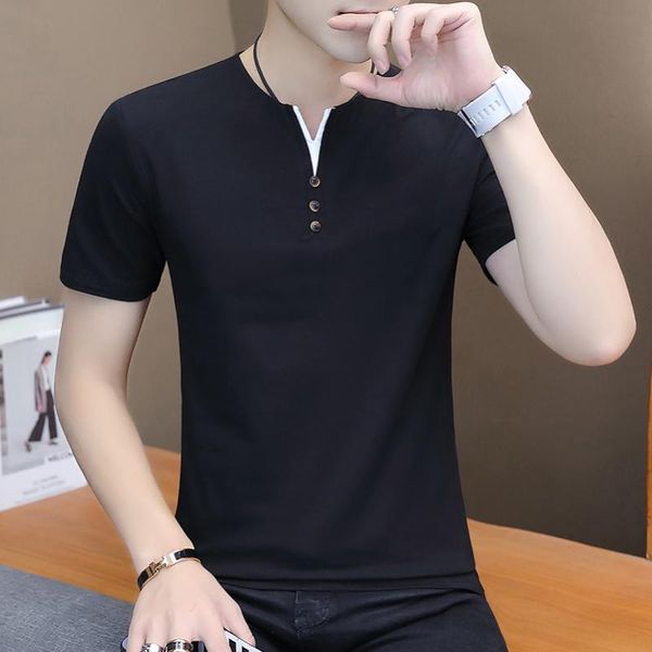 men's t-shirts summer men t-shirt casual short sleeve cotton business slim fil solid color t shirt fashions top, White;black
men's t-shirts summer men t-shirt casual short sleeve cotton business slim fil solid color t shirt fashions top, White;black