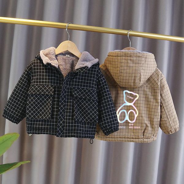 jackets children's warm jacket boys and girls double layer plus fleece 2021 winter baby clothing, Blue;gray
jackets children's warm jacket boys and girls double layer plus fleece 2021 winter baby clothing, Blue;gray