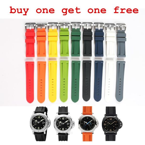 watch bands quality 24mm black blue gray waterproof silicone rubber watchband band strap for with pam man accessaries tool, Black;brown
watch bands quality 24mm black blue gray waterproof silicone rubber watchband band strap for with pam man accessaries tool, Black;brown