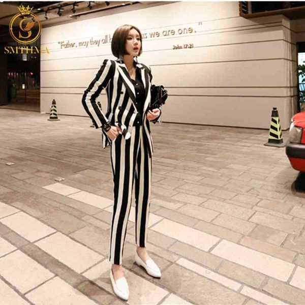 runway long pant suits women casual office business formal work wear sets elegant stripe 210520, White;black
runway long pant suits women casual office business formal work wear sets elegant stripe 210520, White;black
