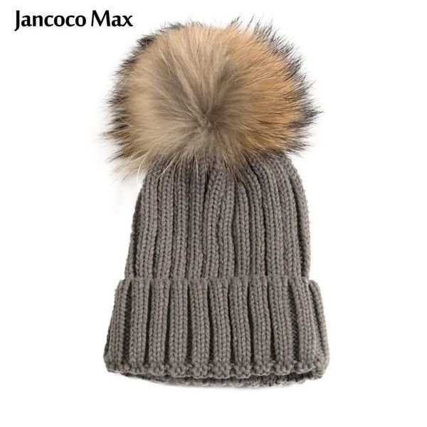 berets jancoco max real raccoon fur large pompom hat natural cap winter warm fashion elastic wholesale / retail s1643, Blue;gray
berets jancoco max real raccoon fur large pompom hat natural cap winter warm fashion elastic wholesale / retail s1643, Blue;gray