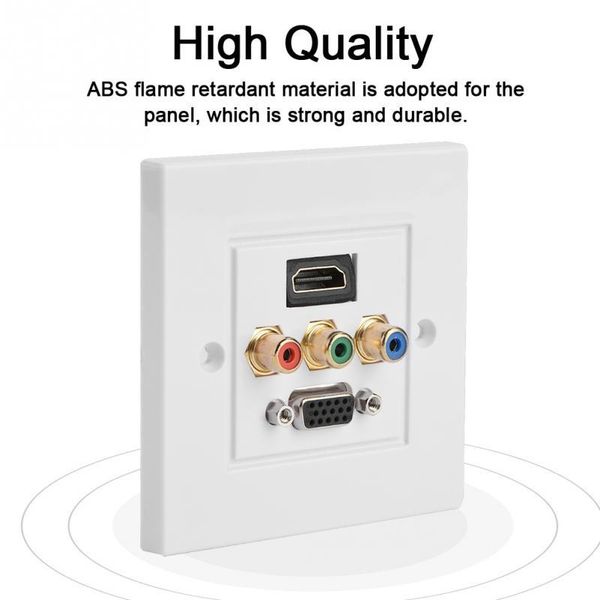 smart power plugs vga 3rca panel composite threeinone integrated multimedia wall audio video socket plate
smart power plugs vga 3rca panel composite threeinone integrated multimedia wall audio video socket plate