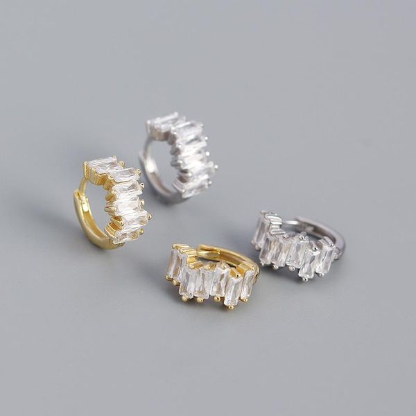 hoop & huggie fashion pave rectangular geometric crystal zircon small earrings for women genuine 100% 925 sterling silver jewelry, Golden;silver
hoop & huggie fashion pave rectangular geometric crystal zircon small earrings for women genuine 100% 925 sterling silver jewelry, Golden;silver