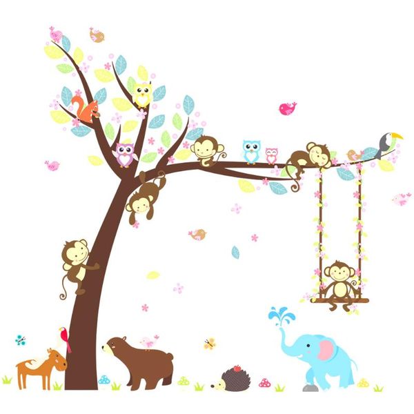wall stickers forest animals sticker monkey bear tree for kids room children decal nursery bedroom decor poster mural
wall stickers forest animals sticker monkey bear tree for kids room children decal nursery bedroom decor poster mural