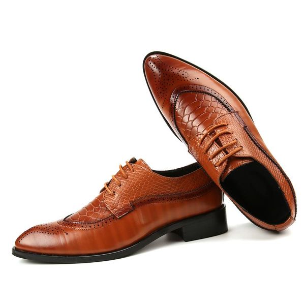 dress shoes 2021 formal men genuine leather oxford suit italian design office work brown brogues v shape wedding footwear, Black
dress shoes 2021 formal men genuine leather oxford suit italian design office work brown brogues v shape wedding footwear, Black