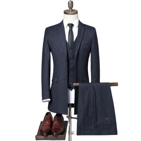 men's suits & blazers nice jacket 3 piece set suit vest pants high end british style business casual male long coat trousers waistcoat, White;black
men's suits & blazers nice jacket 3 piece set suit vest pants high end british style business casual male long coat trousers waistcoat, White;black
