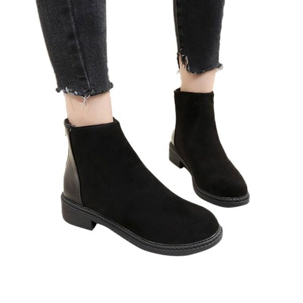 boots fashion women ankle scrub thick heel british studentround head boot, Black
boots fashion women ankle scrub thick heel british studentround head boot, Black