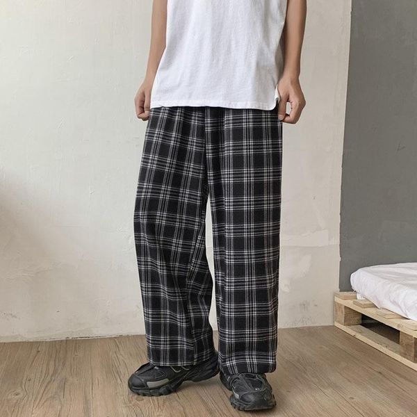 men's pants plaid men casual plus size fashions full length trousers mens loose pocket streetwear bottom youth vintage baggy checkered, Black
men's pants plaid men casual plus size fashions full length trousers mens loose pocket streetwear bottom youth vintage baggy checkered, Black
