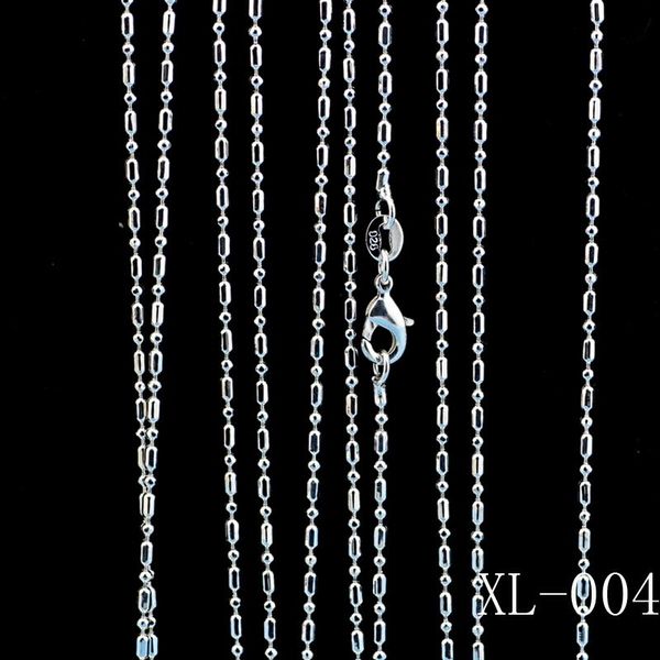 1.5mm round bead cylindrical necklace temperament charm women's clavicle chain chains, Silver
1.5mm round bead cylindrical necklace temperament charm women's clavicle chain chains, Silver