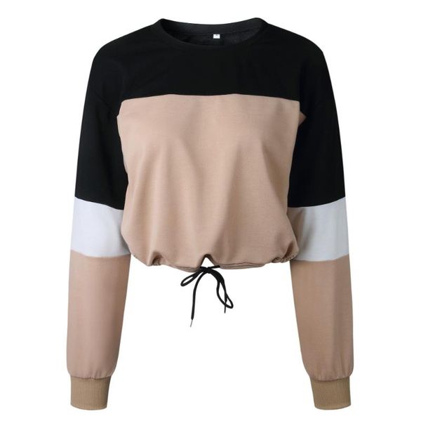 women's hoodies & sweatshirts 2021 patchwork loose crop women long sleeve khaki kpop tumblr pullover poleron mujer, Black
women's hoodies & sweatshirts 2021 patchwork loose crop women long sleeve khaki kpop tumblr pullover poleron mujer, Black
