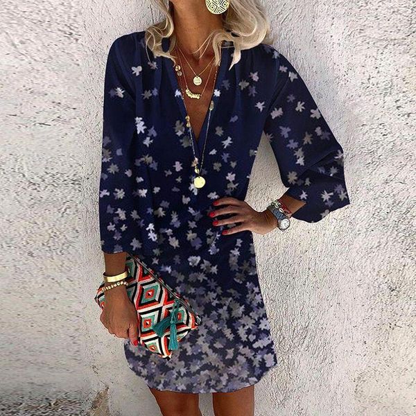 casual dresses spring fashion v neck party dress autumn women harajuku print vintage shirt femme elegant 3/4 sleeve loose mini, Black;gray
casual dresses spring fashion v neck party dress autumn women harajuku print vintage shirt femme elegant 3/4 sleeve loose mini, Black;gray