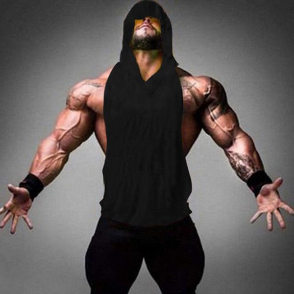 men' tank 2021 muscle blank cotton shawl loose bodybuilding exercise hooded vest hurdle training gym clothing, White;black
men' tank 2021 muscle blank cotton shawl loose bodybuilding exercise hooded vest hurdle training gym clothing, White;black