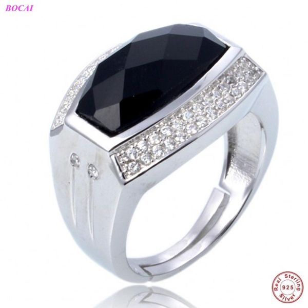 cluster rings bocai s925 sterling silver 2021 trend inlaid black agate zircon men's adjustable thai fashion male ring, Golden;silver
cluster rings bocai s925 sterling silver 2021 trend inlaid black agate zircon men's adjustable thai fashion male ring, Golden;silver