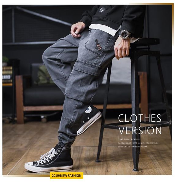 men's jeans large denim overalls leggings loose tide brand wide leg fat people add weight to increase the of young students, Blue
men's jeans large denim overalls leggings loose tide brand wide leg fat people add weight to increase the of young students, Blue