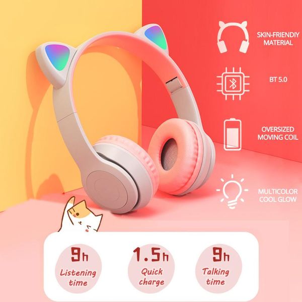 headphones & earphones seynli cute cat ears led flashing earphone wireless bluetooth over ear headset stereo girls kids with mic
headphones & earphones seynli cute cat ears led flashing earphone wireless bluetooth over ear headset stereo girls kids with mic