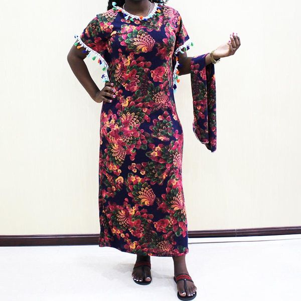 african dresses for women multicolored floral-print short sleeves tassel bazin maxi robe with scarf casual ethnic clothing, Red
african dresses for women multicolored floral-print short sleeves tassel bazin maxi robe with scarf casual ethnic clothing, Red