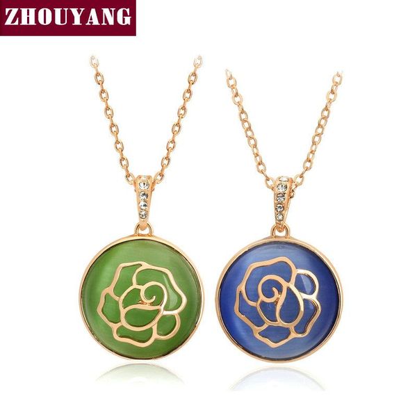 opal rose gold color semi-precious stone pendant necklace austrian crystal zyn594 necklaces, Silver
opal rose gold color semi-precious stone pendant necklace austrian crystal zyn594 necklaces, Silver