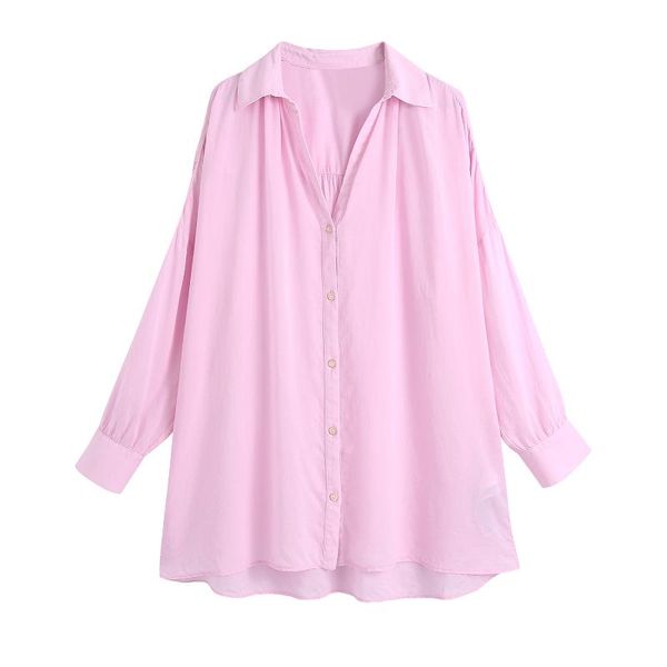 women's blouses & shirts jc·kilig 2021 candy color shirt long sleeves loose vintage hong kong-style poplin b1438, White
women's blouses & shirts jc·kilig 2021 candy color shirt long sleeves loose vintage hong kong-style poplin b1438, White