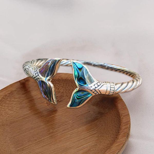 bangle abalone shell and mermaid tail bracelet adjustable open hand chain for women girls bh, Black
bangle abalone shell and mermaid tail bracelet adjustable open hand chain for women girls bh, Black