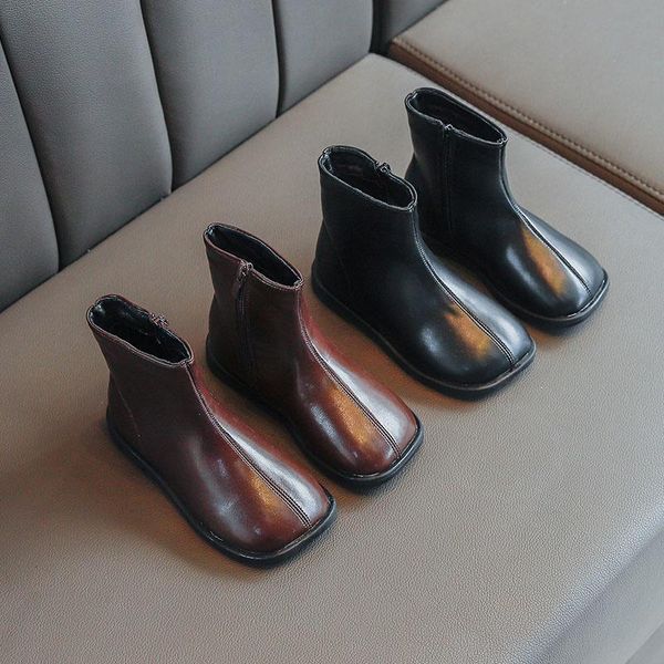 boots girls shoes 2021 winter children' fashion short british style warm waterproof children 21-36ter, Black;grey
boots girls shoes 2021 winter children' fashion short british style warm waterproof children 21-36ter, Black;grey