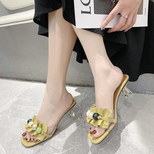 slippers summer shoes for women 2021 fashion heels shoe casual beaded ruffle outdoor designer stiletto high-heeled sandals, Black
slippers summer shoes for women 2021 fashion heels shoe casual beaded ruffle outdoor designer stiletto high-heeled sandals, Black