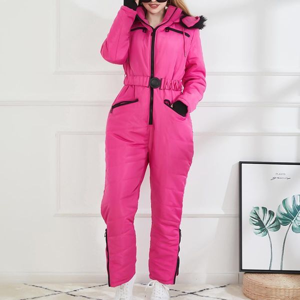 women's down & parkas women fashion ski jumpsuit winter suit snowboarding hooded faux fur jacket warm pants, Black
women's down & parkas women fashion ski jumpsuit winter suit snowboarding hooded faux fur jacket warm pants, Black
