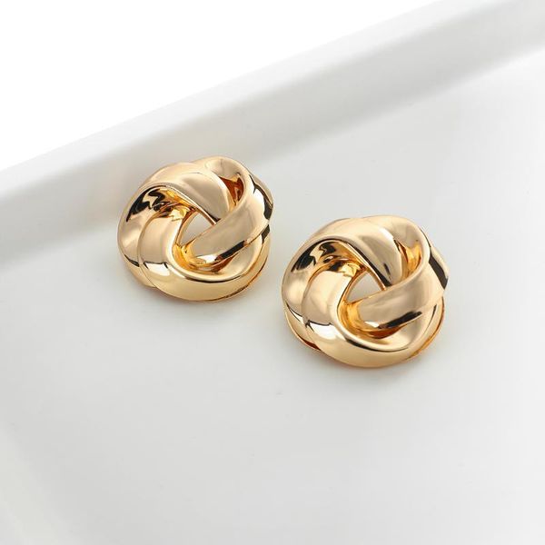 lifefontier gold color metal twist stud earrings for women fashion irregular geometric hip hop trendy jewelry, Golden;silver
lifefontier gold color metal twist stud earrings for women fashion irregular geometric hip hop trendy jewelry, Golden;silver