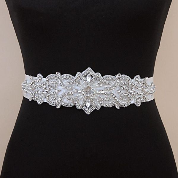 wedding sashes elegent women's rhinestones handmade belt dress belts accessories crystal marriage bridal for satin, White
wedding sashes elegent women's rhinestones handmade belt dress belts accessories crystal marriage bridal for satin, White